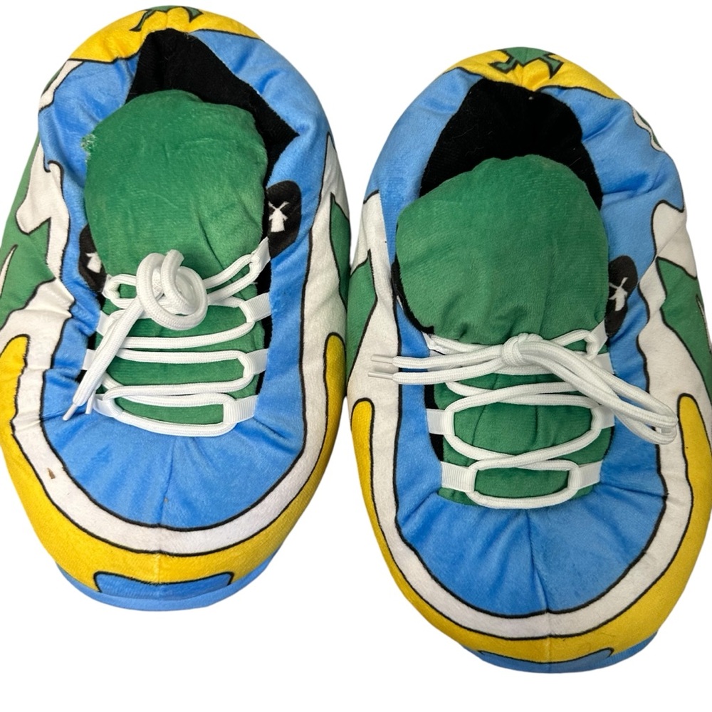 Dutch Bros Pull On Slippers Blue+White+Green Comfy DB 1992 Laces SO FUN! Adult
